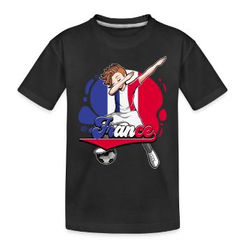 France Football - Kids' Premium Organic T-Shirt - black - Front