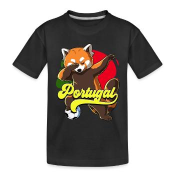 Portugal Football - T-shirt bio Premium Enfant - noir - Devant