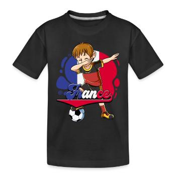 France Football - Kids' Premium Organic T-Shirt - black - Front