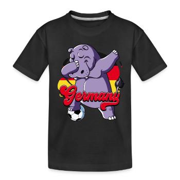 Germany Football - Kids' Premium Organic T-Shirt - black - Front