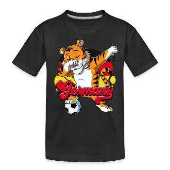 Germany Football - Kids' Premium Organic T-Shirt - black - Front