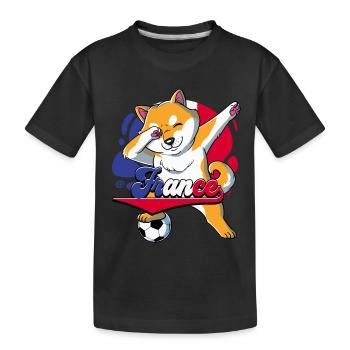 France Football - Kids' Premium Organic T-Shirt - black - Front