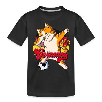 Germany Football - Kids' Premium Organic T-Shirt - black - Front
