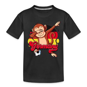 Germany Football - Kids' Premium Organic T-Shirt - black - Front