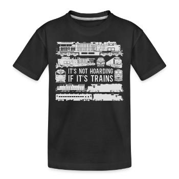 Conducteur de train diesel de marchandises - T-shirt bio Premium Enfant - noir - Devant