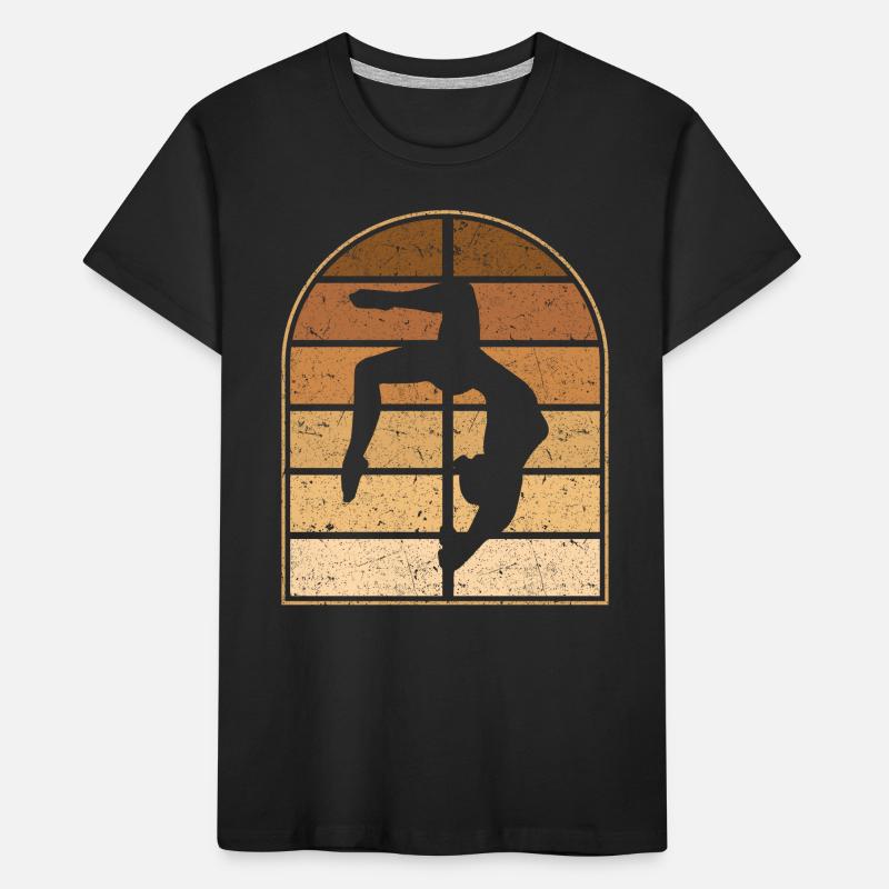 Pole Dancing Acrobatic Pole Dancer Kids' Premium Organic T-Shirt