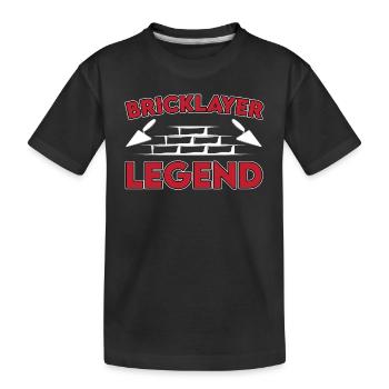Légende de Maçon - T-shirt bio Premium Enfant - noir - Devant