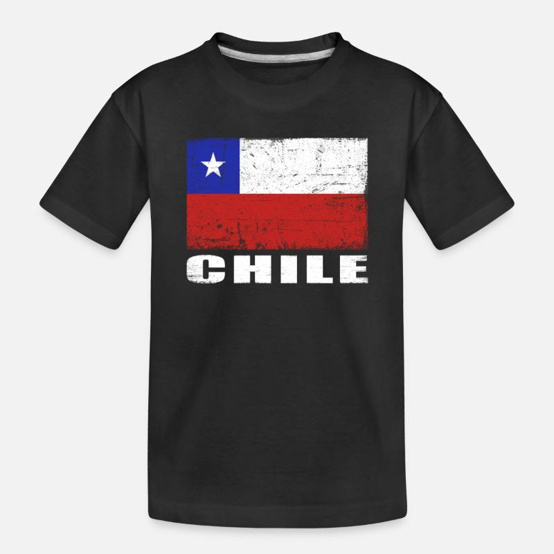 Chili Drapeau Grunge Chili Drapeau - T-shirt bio Premium Enfant - noir