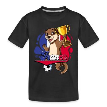 France Football - Kids' Premium Organic T-Shirt - black - Front