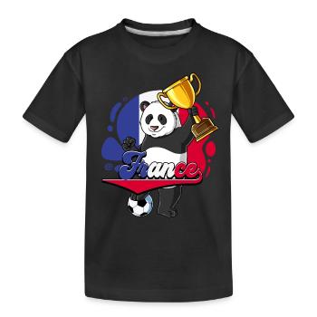 France Football - Kids' Premium Organic T-Shirt - black - Front