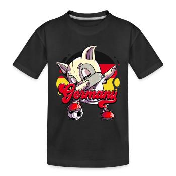 Germany Football - Kids' Premium Organic T-Shirt - black - Front