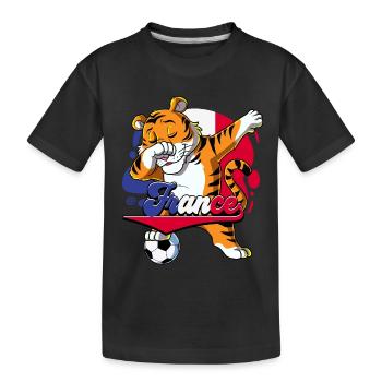 France Football - Kids' Premium Organic T-Shirt - black - Front