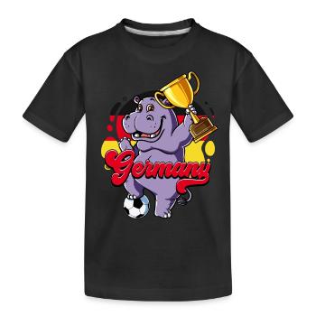 Germany Football - Kids' Premium Organic T-Shirt - black - Front