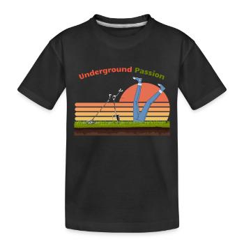 underground passion for detective - Kids' Premium Organic T-Shirt - black - Front