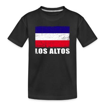 Los Altos Flag Grunge Los Altos Flag - T-shirt bio Premium Enfant - noir - Devant