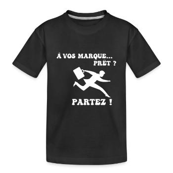 À vos marques.. Prêts? Partez! - T-shirt bio Premium Enfant - noir - Devant
