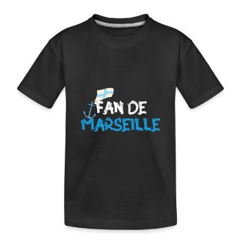 Fan de Marseille - T-shirt bio Premium Enfant - noir - Devant