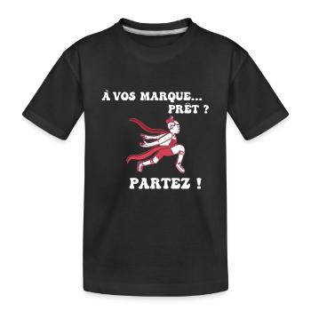 À vos marques.. Prêts? Partez! - T-shirt bio Premium Enfant - noir - Devant