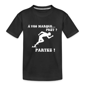À vos marques.. Prêts? Partez! - T-shirt bio Premium Enfant - noir - Devant