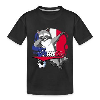 France Football - Kids' Premium Organic T-Shirt - black - Front