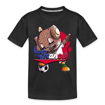 France Football - Kids' Premium Organic T-Shirt - black - Front