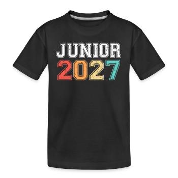Junior 2027 Graduation Rétro Vintage - T-shirt bio Premium Enfant - noir - Devant