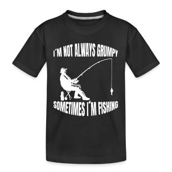 Pêche Pêcheur Pêche Hameçon Pêche Pêche Pêche - T-shirt bio Premium Enfant - noir - Devant