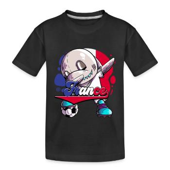 France Football - Kids' Premium Organic T-Shirt - black - Front