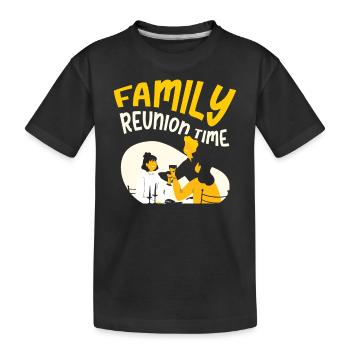 Family Reunion Team Family Süß - Kids' Premium Organic T-Shirt - black - Front