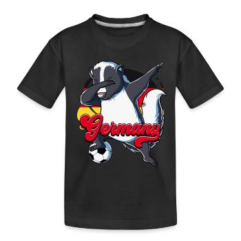 Germany Football - Kids' Premium Organic T-Shirt - black - Front