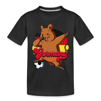 Germany Football - Kids' Premium Organic T-Shirt - black - Front