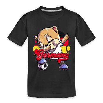 Germany Football - Kids' Premium Organic T-Shirt - black - Front