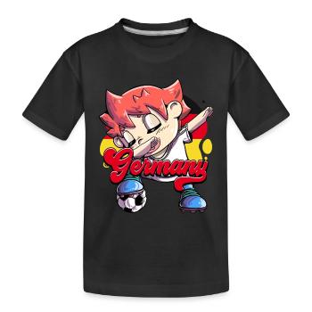Germany Football - Kids' Premium Organic T-Shirt - black - Front
