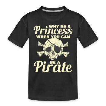Pirate Kids Skull Party Pirates - Kids' Premium Organic T-Shirt - black - Front