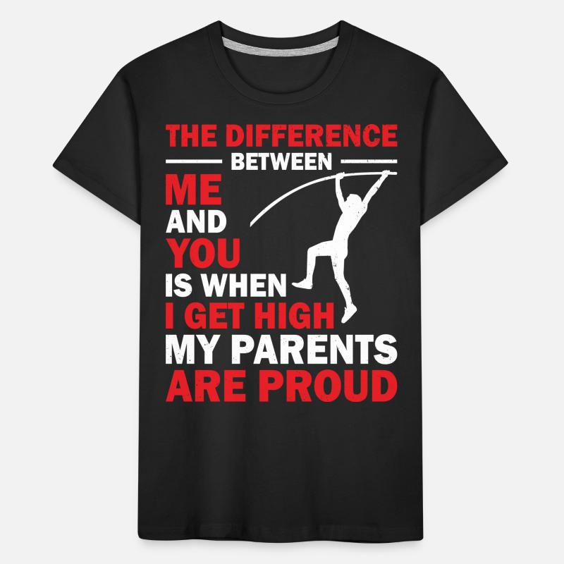 Pole Vault Pole Vault Athletics Kids' Premium Organic T-Shirt