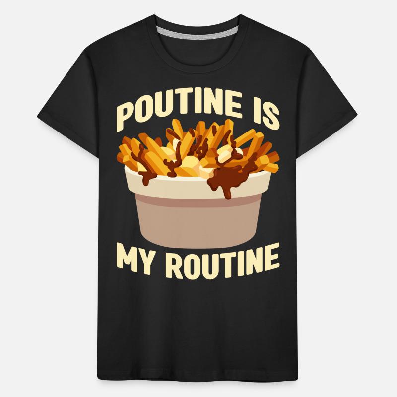 Poutine Canada Spécialité de restauration rapide T-shirt bio Premium Enfant