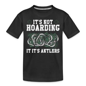 Buck Deer Hunting Hunter Vintage - T-shirt bio Premium Enfant - noir - Devant