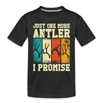 Buck Deer Hunting Hunter Vintage - T-shirt bio Premium Enfant - noir - Devant