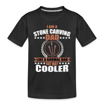 Stone Carving Dad Outfit Stone Carver Tools For - Kinder Premium Bio T-Shirt - Schwarz - Vorne