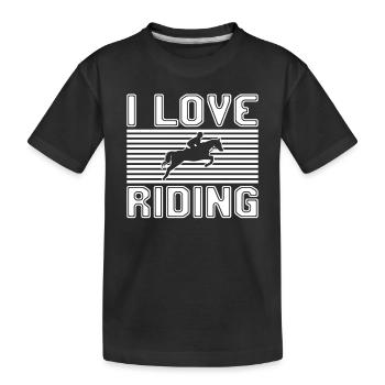 J’adore rouler - T-shirt bio Premium Enfant - noir - Devant
