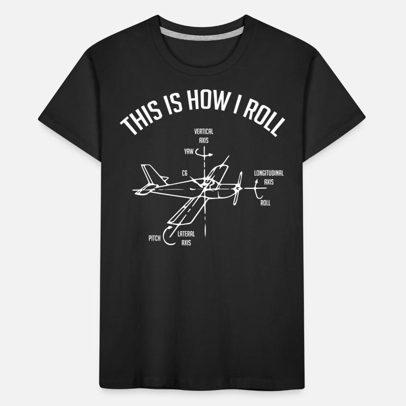 Pilote d’aéronef, commandant de bord, commandant de bord T-shirt bio Premium Enfant