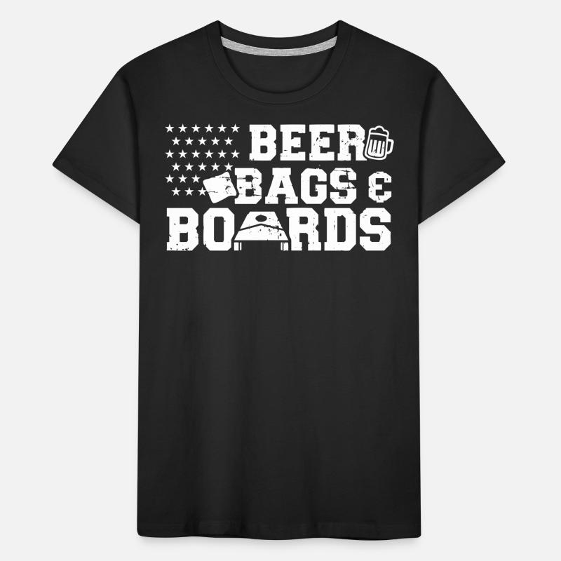 Cornhole, Sitzsack, Sitzsack Werfen Kinder Premium Bio T-Shirt