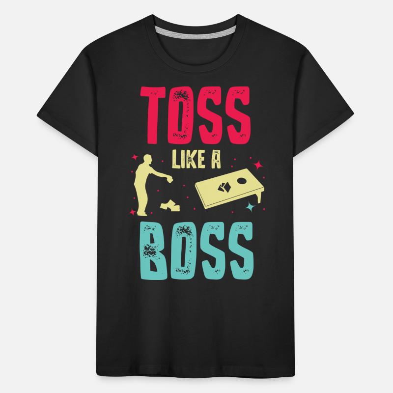 Cornhole, Sitzsack, Sitzsack Werfen Kinder Premium Bio T-Shirt