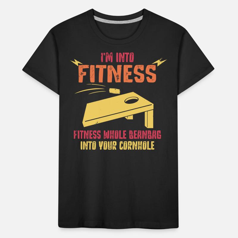 Cornhole, Sitzsack, Sitzsack Werfen Kinder Premium Bio T-Shirt