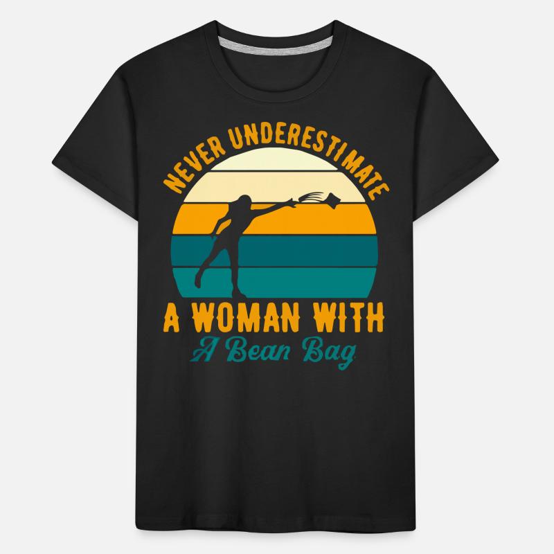 Cornhole, Sitzsack, Sitzsack Werfen Kinder Premium Bio T-Shirt