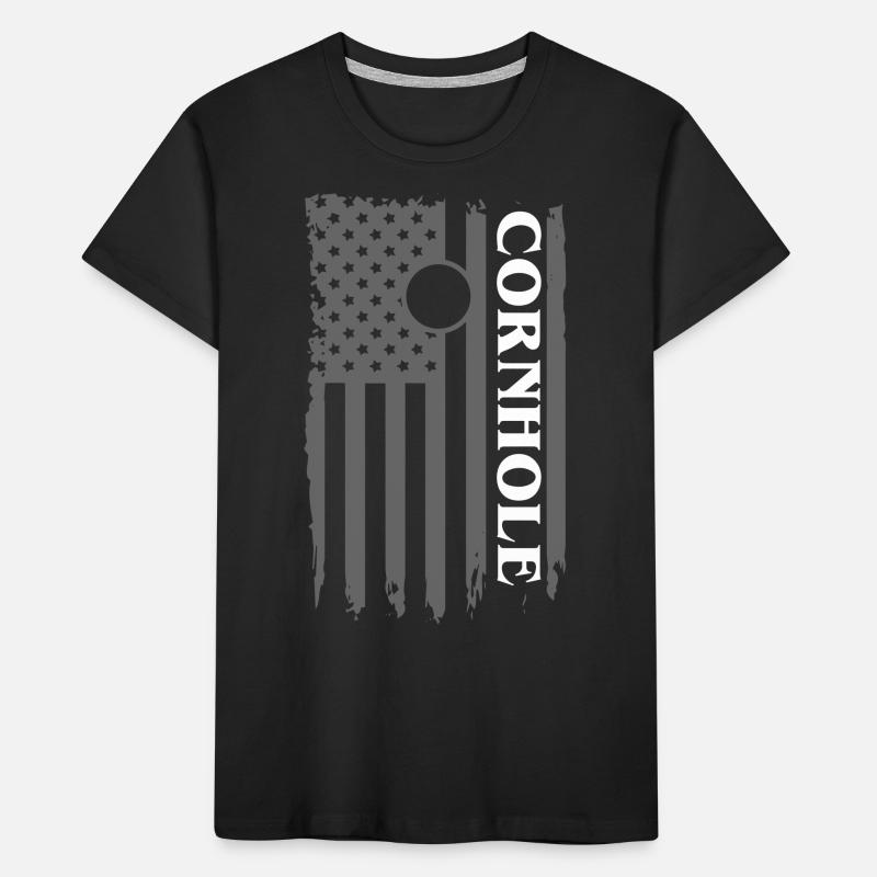 Cornhole, pouf, lancer de pouf T-shirt bio Premium Enfant