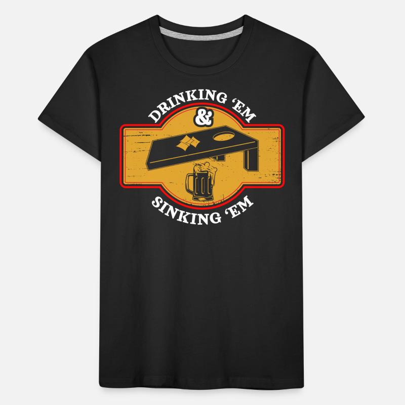 Cornhole, Sitzsack, Sitzsack Werfen Kinder Premium Bio T-Shirt