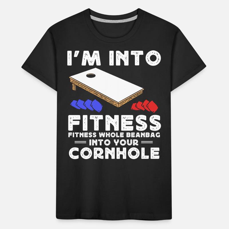 Cornhole, pouf, lancer de pouf T-shirt bio Premium Enfant