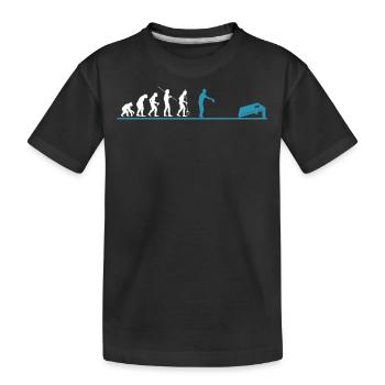 Cornhole, Sitzsack, Sitzsack Werfen - Kinder Premium Bio T-Shirt - Schwarz - Vorne