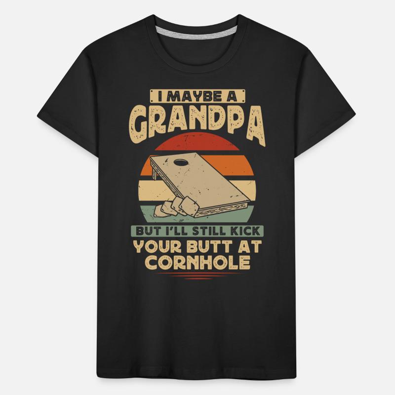 Cornhole, Sitzsack, Sitzsack Werfen Kinder Premium Bio T-Shirt